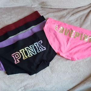 Pink boyshorts new large